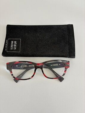 Alain Mikli Limited Edition Red Tortoiseshell Optical Glasses